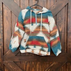 Aztec 3/4 zip sweatshirt